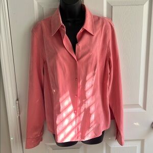Talbots Coral Button-Down Shirt